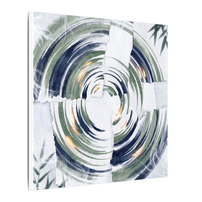 Winter Water Ripple Sumi E Canvas Art | Peaceful Decor