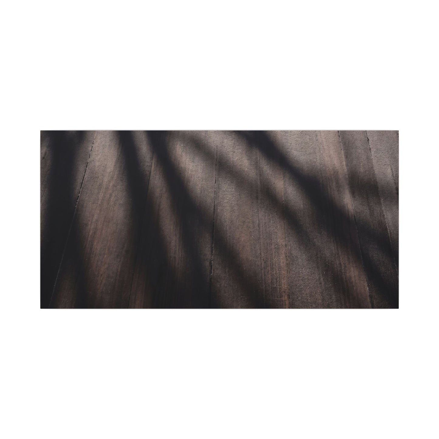 Dark Japandi Shadow Play in Dawn | Moody Minimal Canvas Art