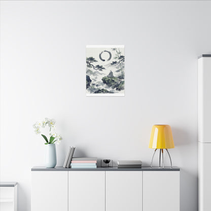 Zen Sumi-e Canvas Art