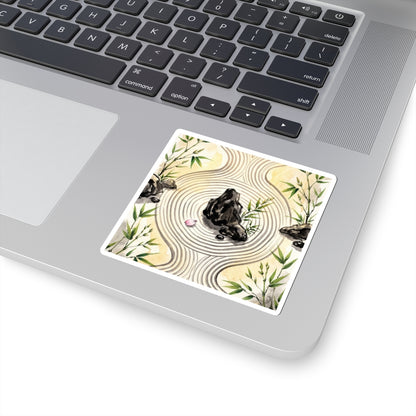 Rock Garden Spring Sticker | Zen Serene Design