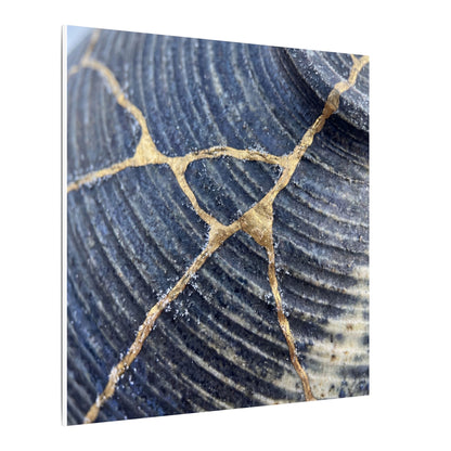Shibui Water Ripple Canvas Art - Kintsugi Gold Repair