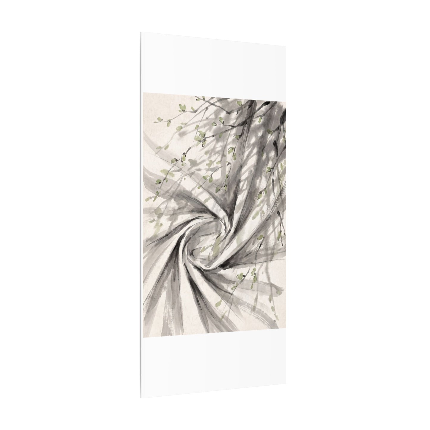 Silk Drape Spring Canvas Art | Zen Contemplative Design