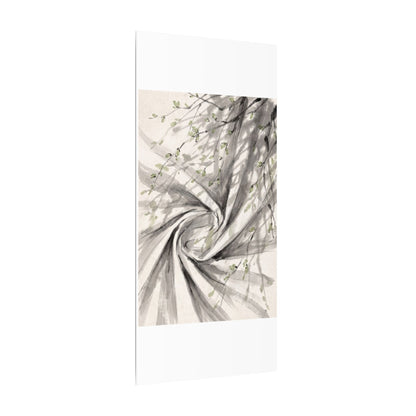 Silk Drape Spring Canvas Art | Zen Contemplative Design