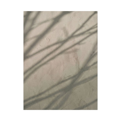 Shadow Play Japanese Pattern Canvas Art | Warm Japandi Art