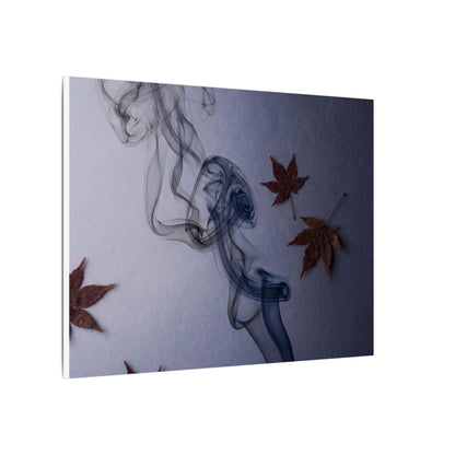 Dark Japandi Incense Smoke in Dawn | Moody Minimal Canvas Art