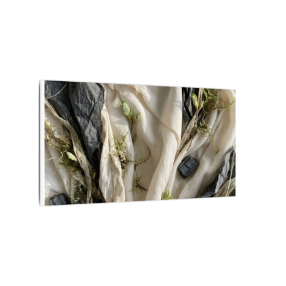 Spring Silk Drape Texture Canvas Art | Warm Decor