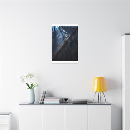 Rust Patina Canvas Art | Spring Dark Japandi Shadow Zen Art