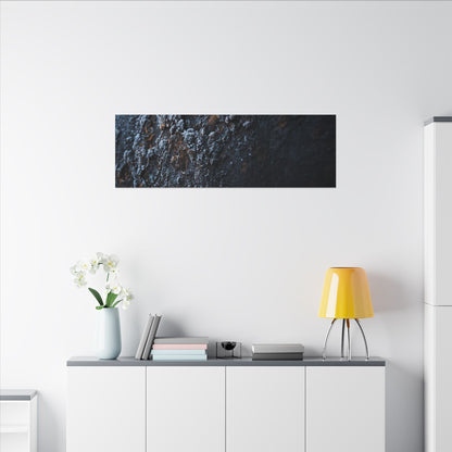 Rust Patina Canvas Art | Winter Dark Japandi Shadow Zen Art