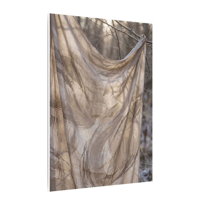 Ma Silk Drape Canvas Art - Japandi Japanese Pattern