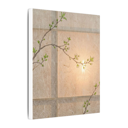Shoji Screen Canvas Art | Spring Japandi Minimal Line Art