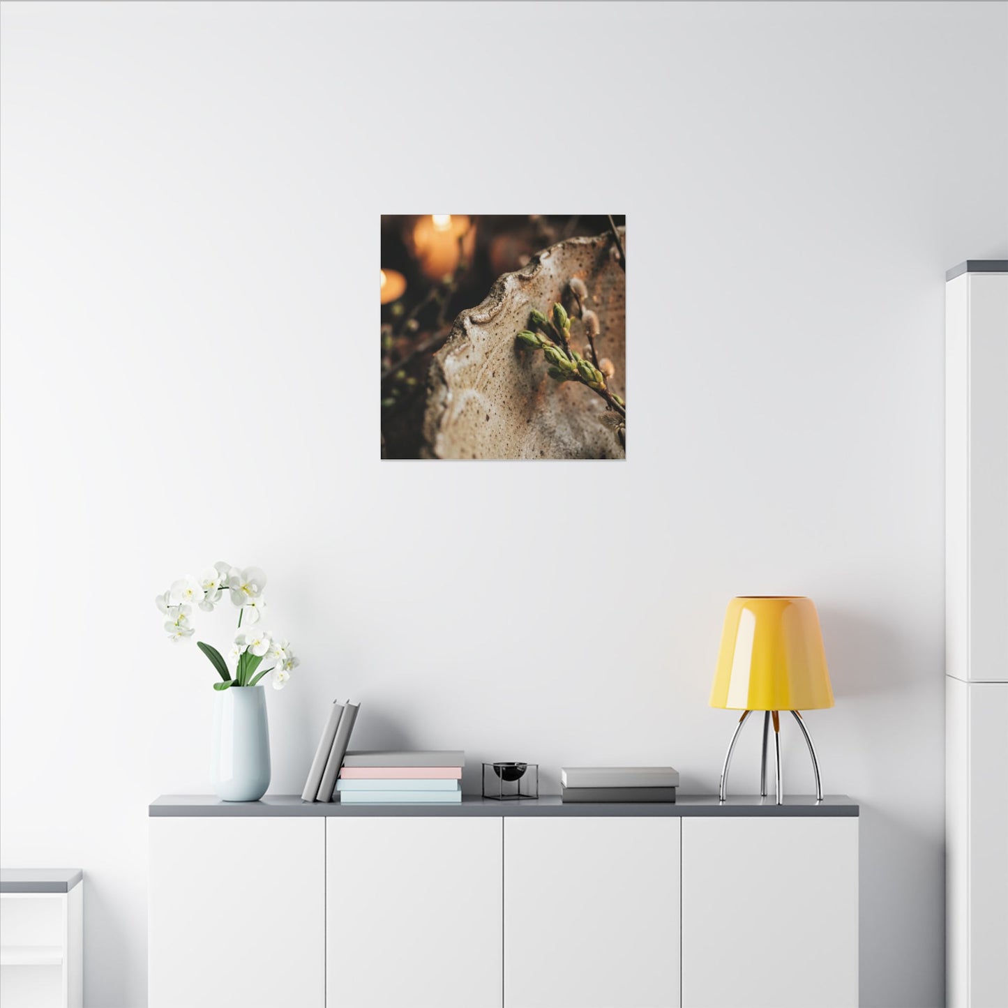 Overcast Ceramic Bowl Canvas Art - Japandi Ma