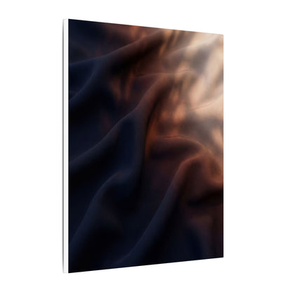 Dark Japandi Silk Drape in Dawn | Shadow Zen Canvas Art