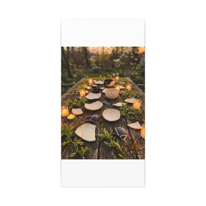 Broken Pottery Spring Canvas Art | Kintsugi Beautiful Design