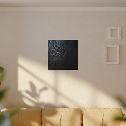 Rust Patina Canvas Art | Winter Dark Japandi Shadow Zen Art