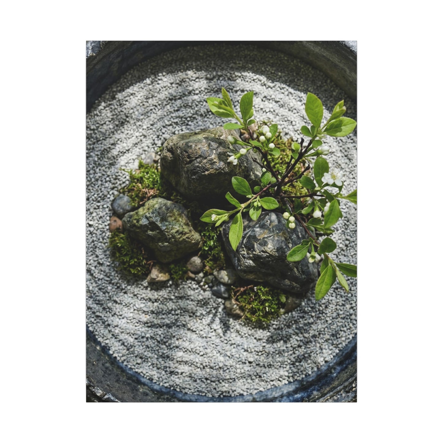 Zen Ceramic Bowl in Dappled | Karesansui Canvas Art