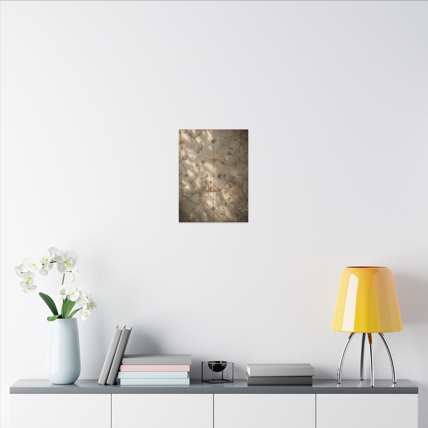 Japandi Rust Patina in Dappled | Japanese Pattern Canvas Art