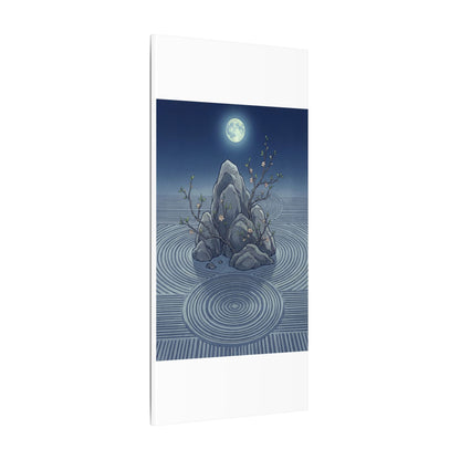 Spring Rock Garden Ukiyo E Inspired Canvas Art | Tranquil Decor