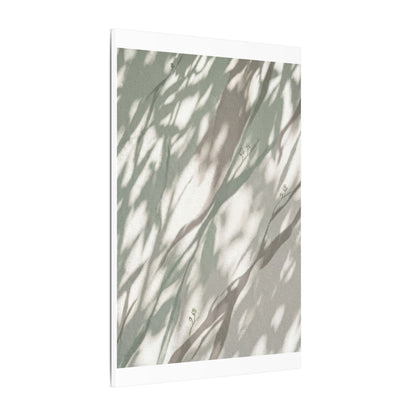Japandi Shadow Play in Dappled | Japanese Pattern Canvas Art