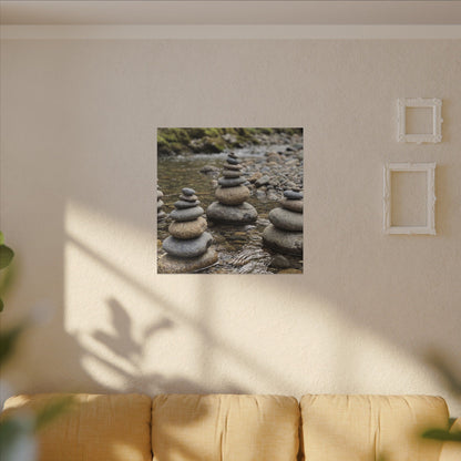 Bamboo Grove Winter Canvas Art | Zen Serene Design