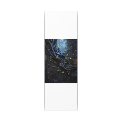 Spring Silk Drape Dark Texture Canvas Art | Atmospheric Decor