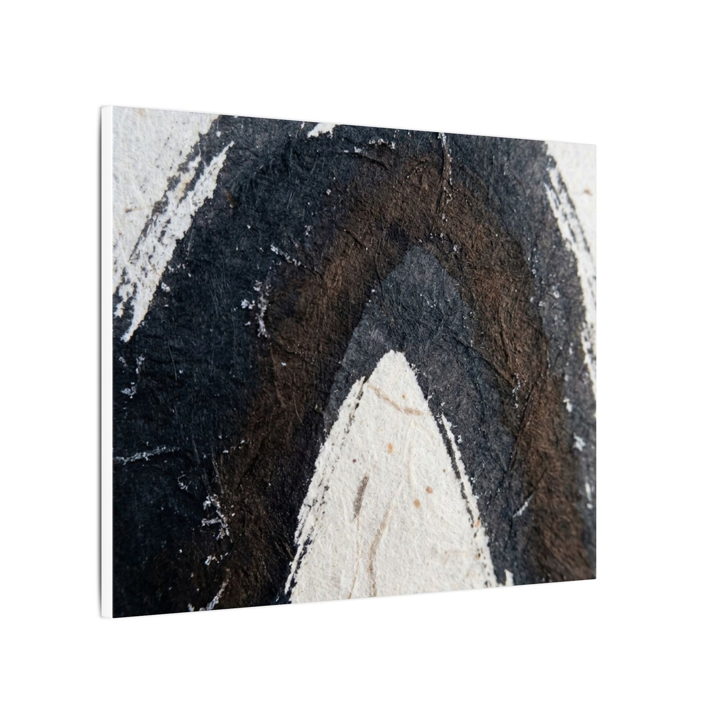 Moody Ink Brushstroke Canvas Art - Moody Minimal Dark Japandi