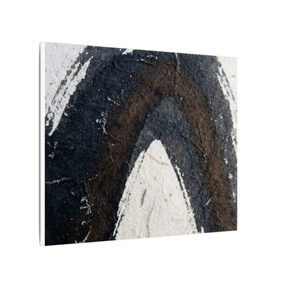 Moody Ink Brushstroke Canvas Art - Moody Minimal Dark Japandi