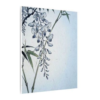 Zen Wisteria in Moonlight | Ukiyo E Inspired Canvas Art