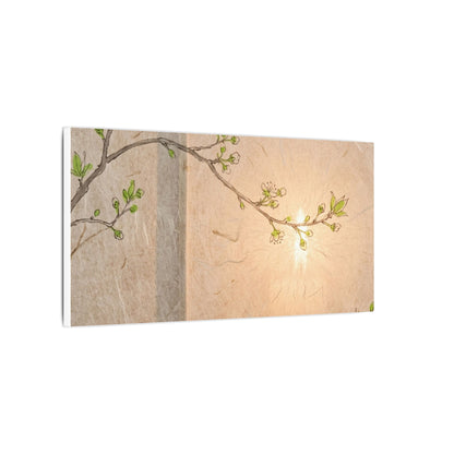 Spring Cherry Blossom Forest Whimsy Canvas Art | Rustic Decor