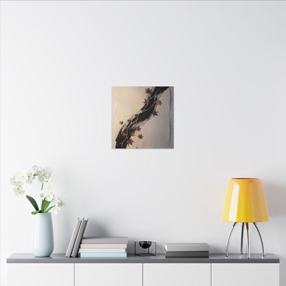 Dawn Ink Brushstroke Canvas Art - Kintsugi Ma