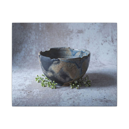 Ceramic Bowl Spring Canvas Art | Japandi Warm Design