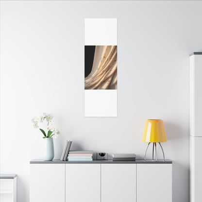 Golden Hour Silk Drape Canvas Art - Kintsugi Fukinsei