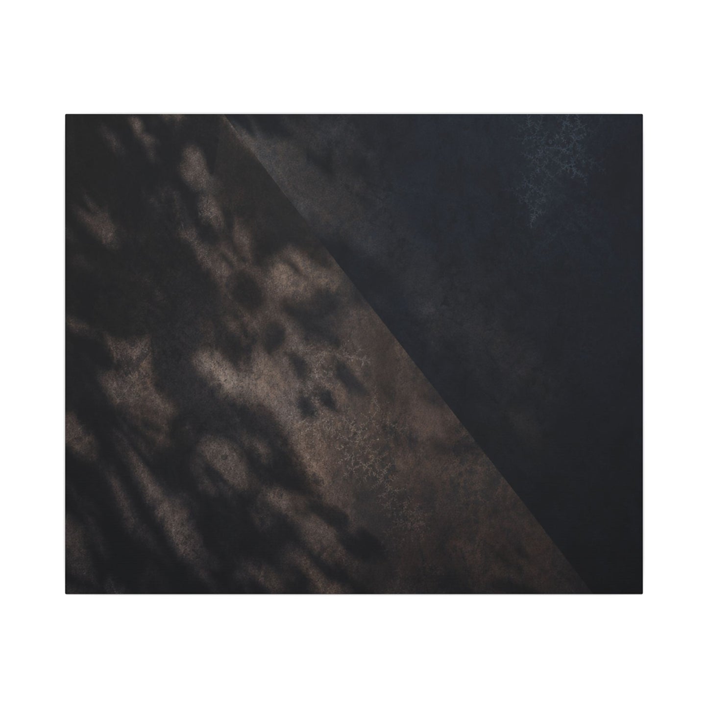 Shadow Play Winter Canvas Art | Dark Japandi Moody Design