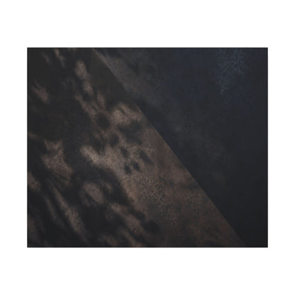 Shadow Play Winter Canvas Art | Dark Japandi Moody Design