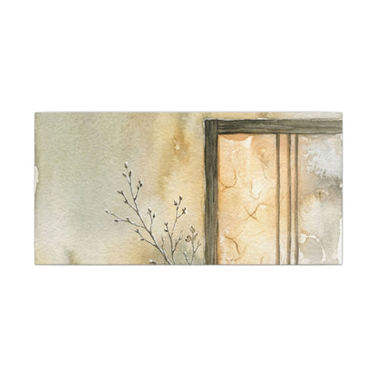 Ma Shoji Screen Canvas Art - Japandi Watercolor