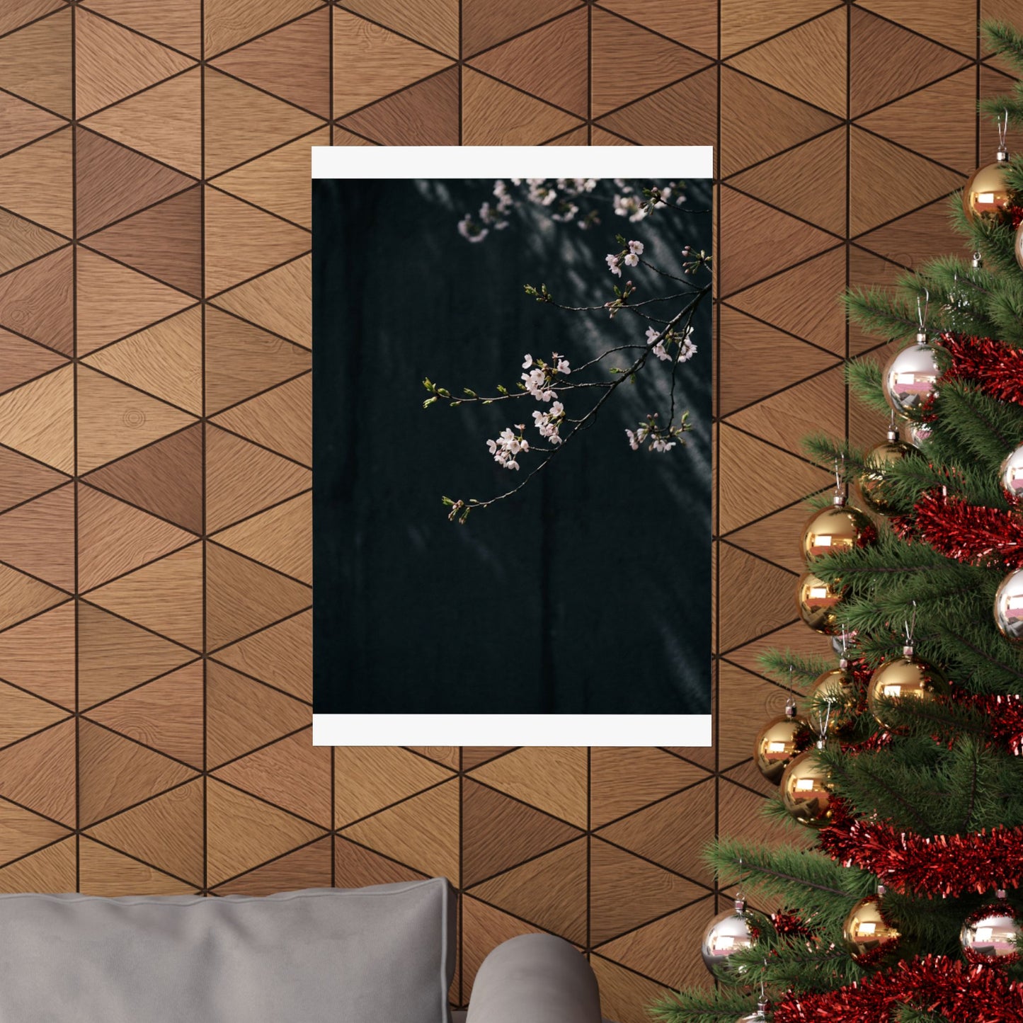 Shoji Screen Wall Art Print | Winter Japandi Texture Art