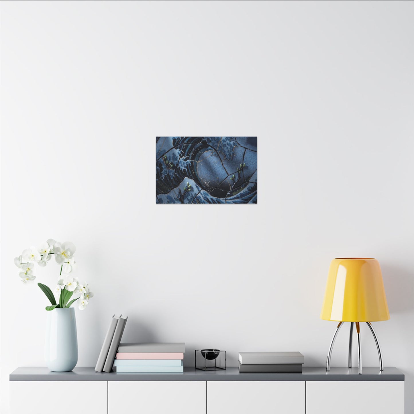 Ocean Wave Spring Canvas Art | Kintsugi Artful Design