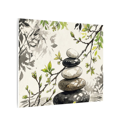 Spring River Stones Japanese Pattern Canvas Art | Elegant Decor