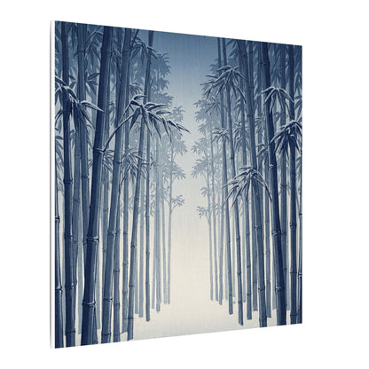 Bamboo Grove Canvas Art | Winter Zen Ukiyo E Inspired Art