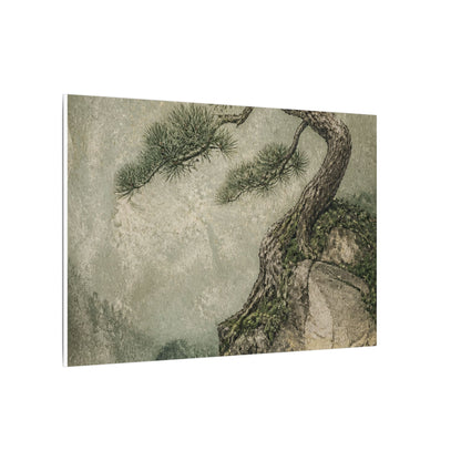 Fukinsei Pine Tree Canvas Art - Japandi Texture