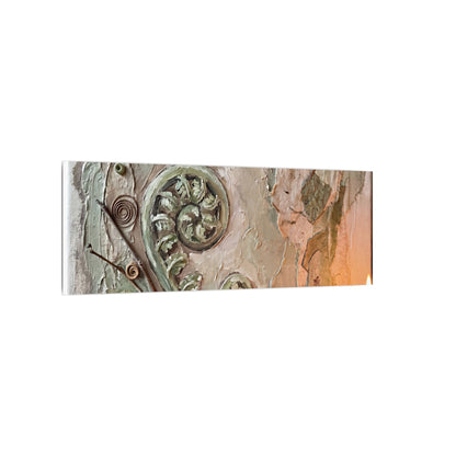 Japandi Fern Unfurling in Candlelight | Texture Canvas Art
