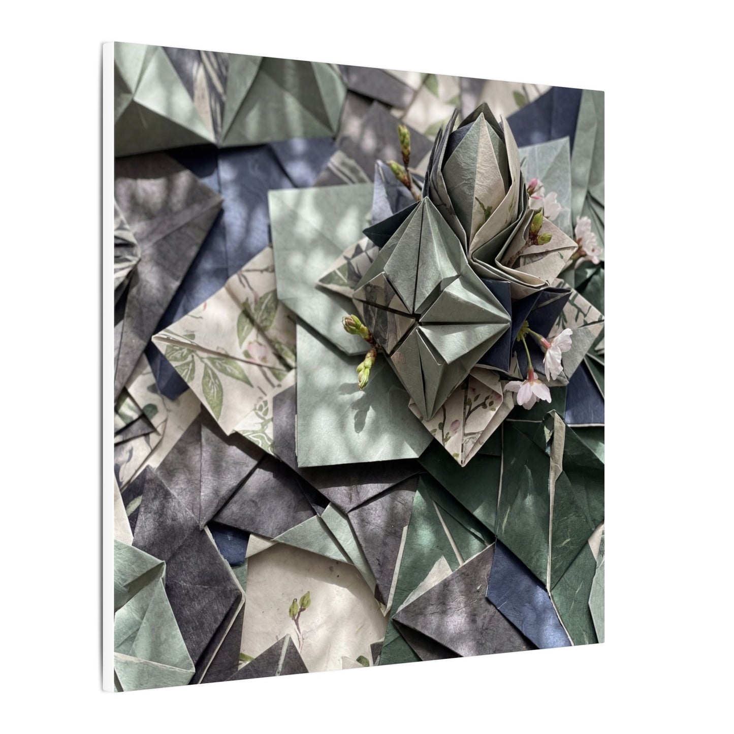 Shibui Paper Fold Canvas Art - Japandi Japanese Pattern