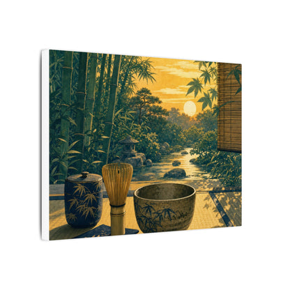 Ma Tea Ceremony Canvas Art - Zen Ukiyo E Inspired