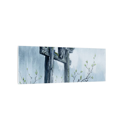 Torii Gate Canvas Art | Spring Zen Sumi E Art