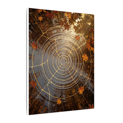 Artful Water Ripple Canvas Art - Gold Vein Kintsugi