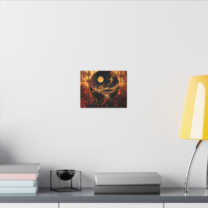 Beautiful Shoji Screen Canvas Art - Gold Vein Kintsugi