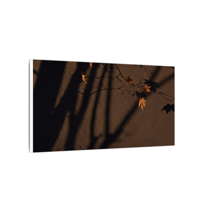 Shadow Play Autumn Canvas Art | Dark Japandi Luxurious Design