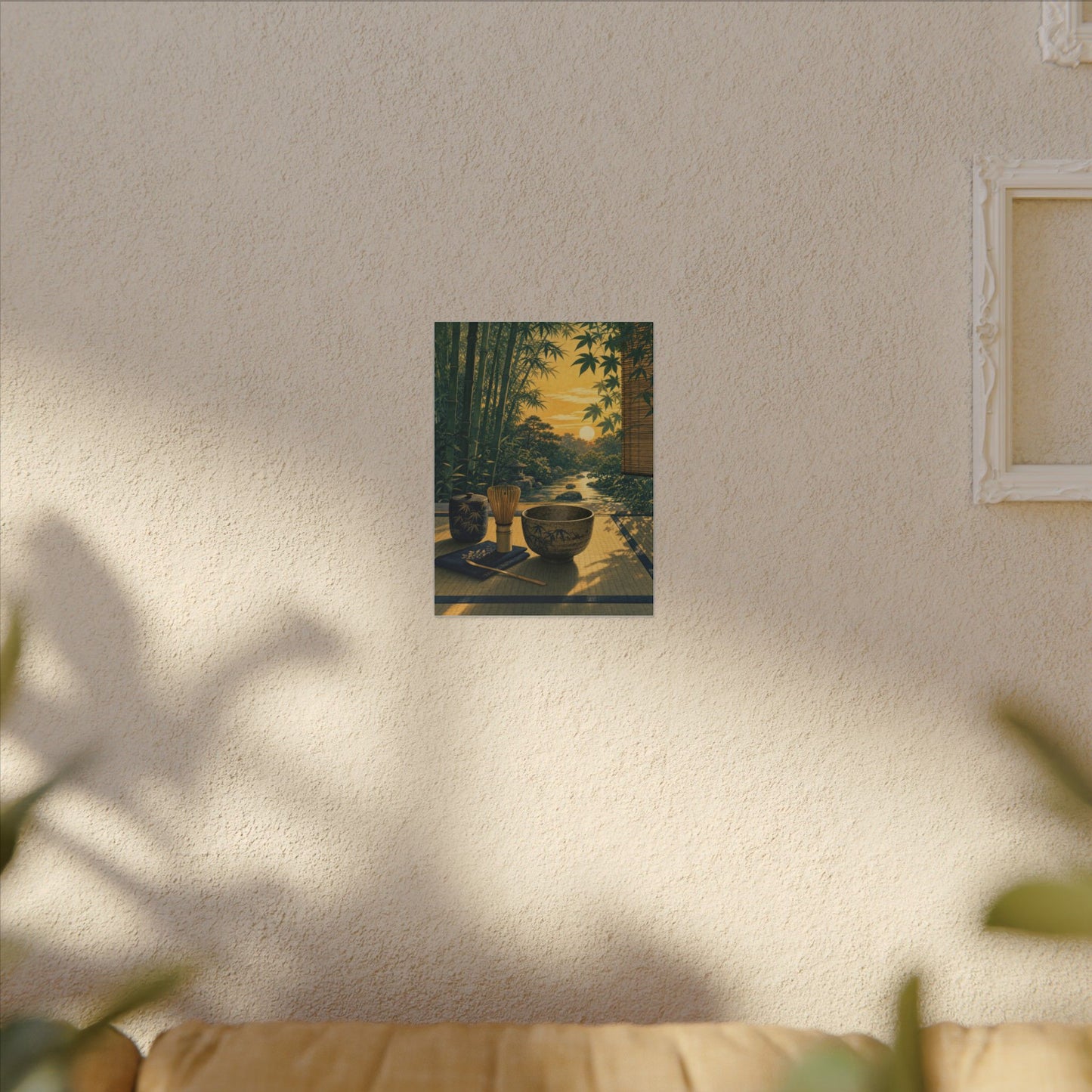 Ma Tea Ceremony Canvas Art - Zen Ukiyo E Inspired