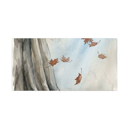 Ma Silk Drape Canvas Art - Japandi Watercolor