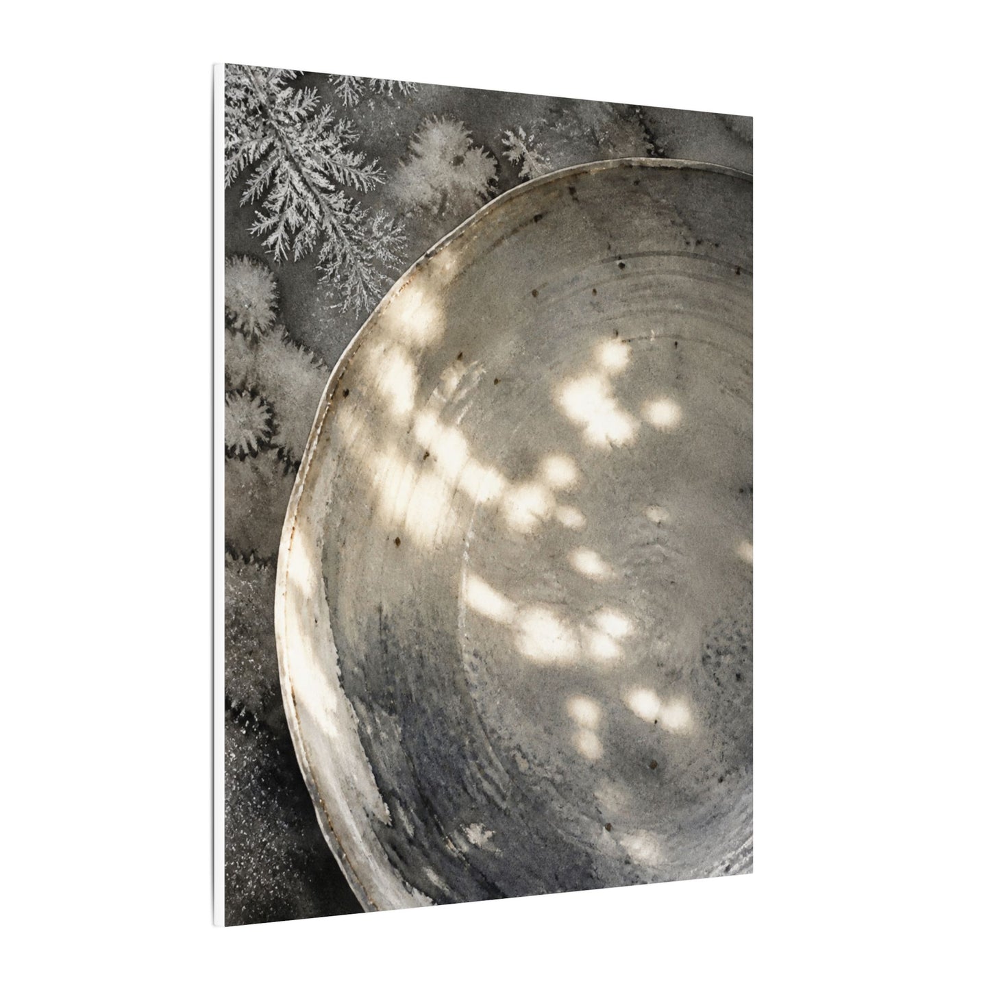 Ceramic Bowl Watercolor Canvas Art | Warm Japandi Art