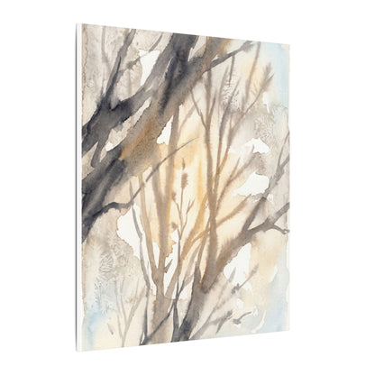 Ma Shadow Play Canvas Art - Japandi Watercolor
